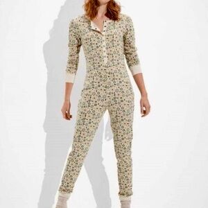 American Eagle Outfitters Floral Print Pajama Jumpsuit